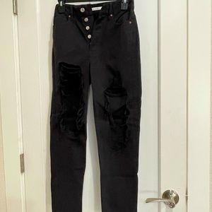 PacSun Black Ultra High Waisted Slim Fit Jeans!